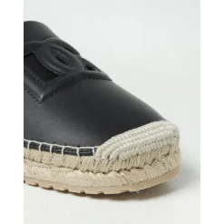 Czarne wsuwane espadryle