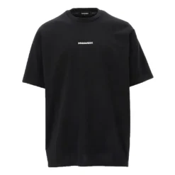 Czarny bawełniany T-shirt
