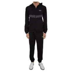 Czarny Dres Komplet