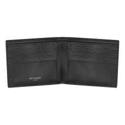 Czarny Portfel East/West z Monogramem