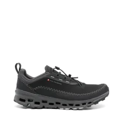 Czarny Sneaker z Zapięciem na Sznurówki