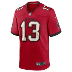 Czerwony Buccaneers Mike Evans 13 Koszulka