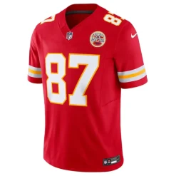 Czerwony Chiefs Travis Kelce NFL Jersey