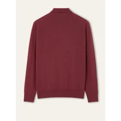 Czerwony Polo z Śliwkowym Wzorem