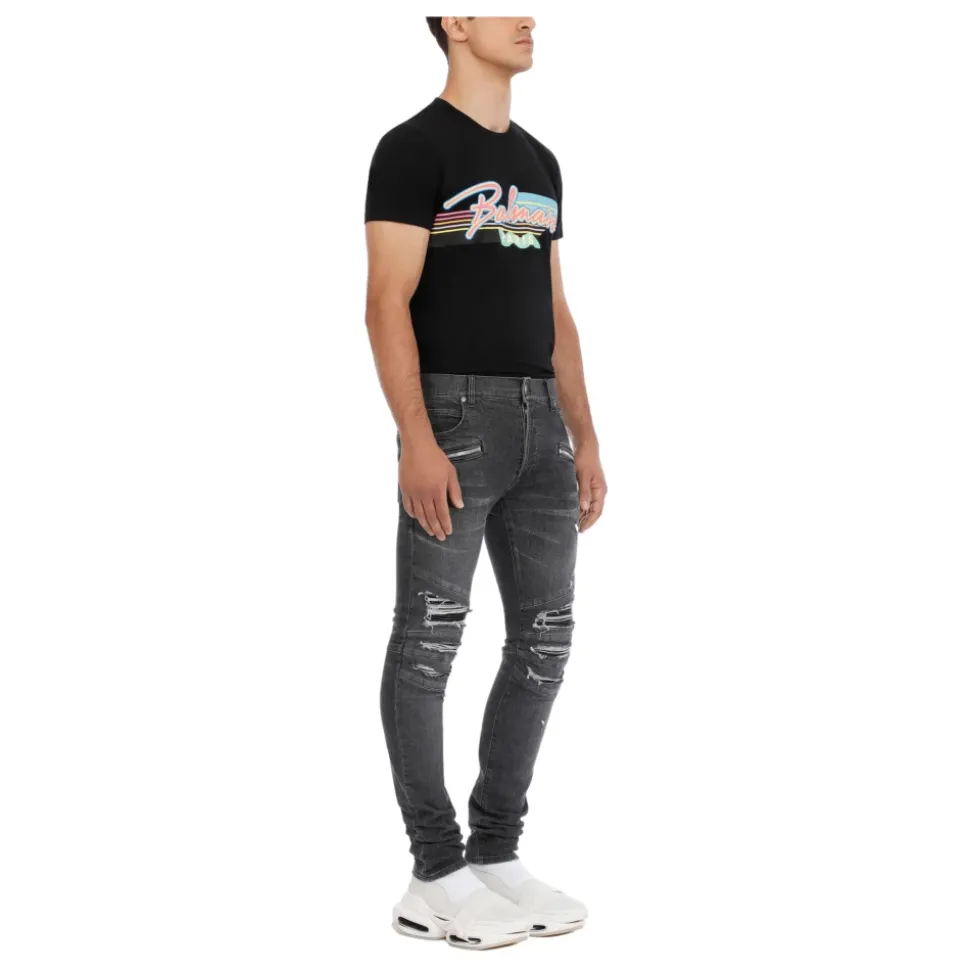 Dżinsy bawełniane o kroju slim fit