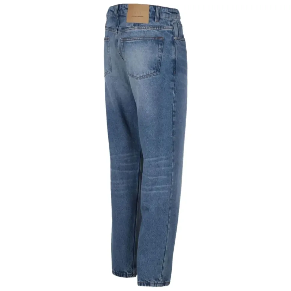 Dżinsy Slim Fit Niebieskie Zamek błyskawiczny