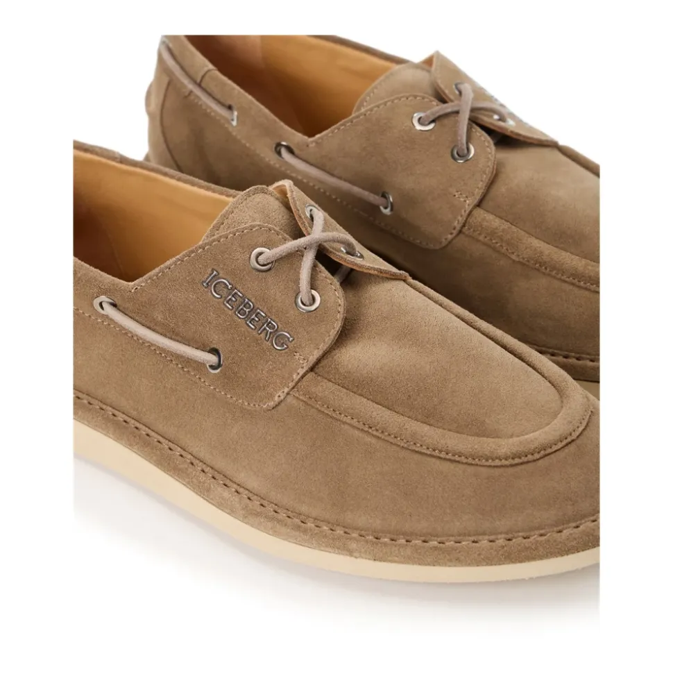 Ecru Sznurowane Buty