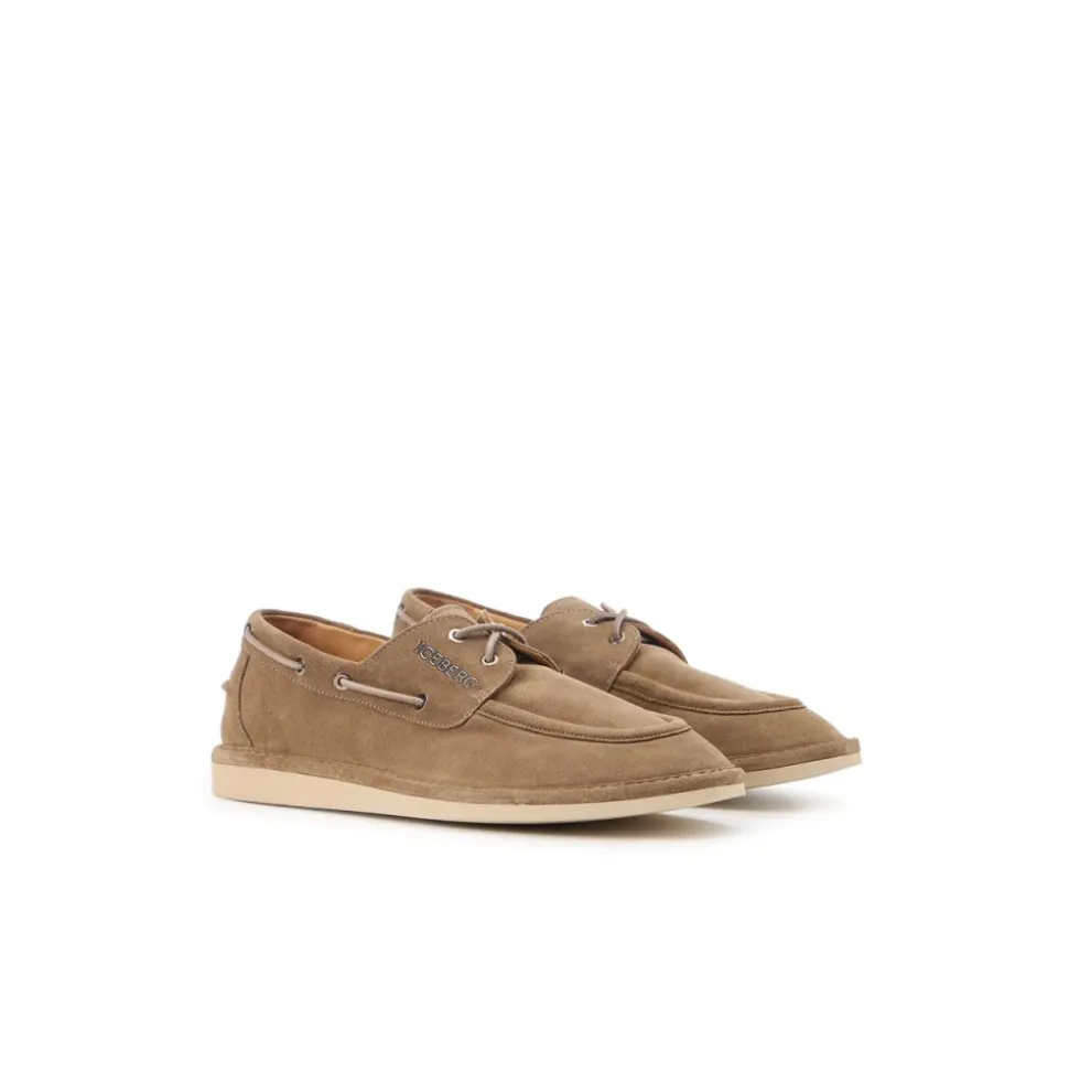 Ecru Sznurowane Buty