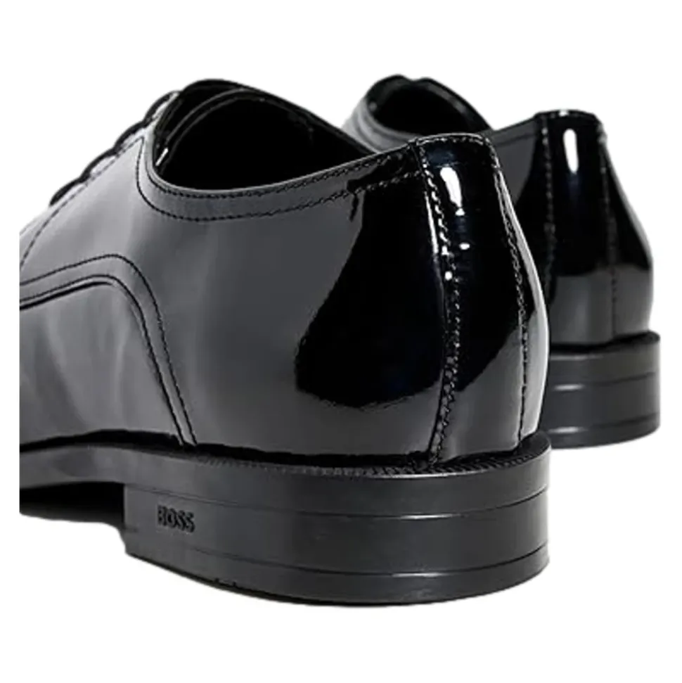 Eleganckie czarne skórzane buty derby