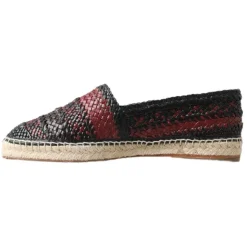 Eleganckie Espadryle z Tkanej Skóry