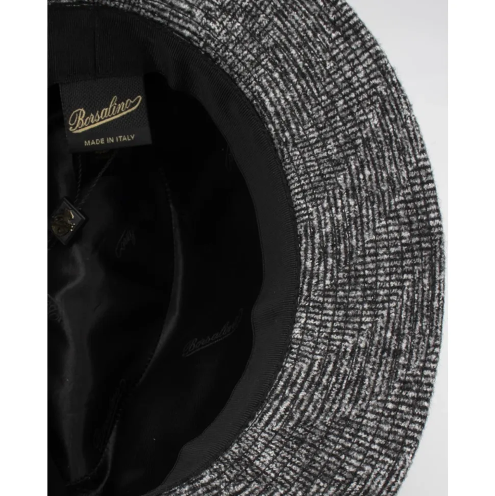Elegant Herringbone Fedora Hat