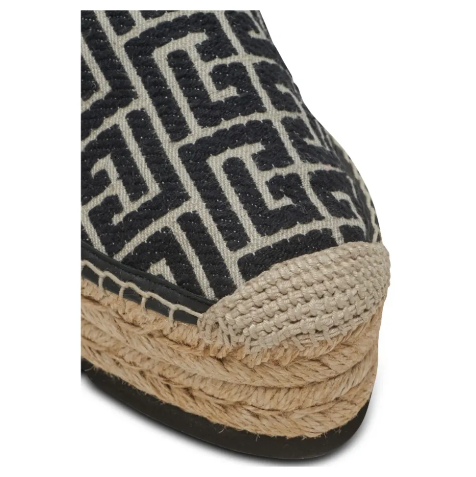 Espadryle Alex z żakardowym monogramem