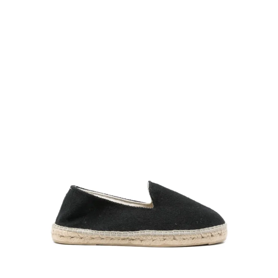 Espadryle płaskie z grubą podeszwą