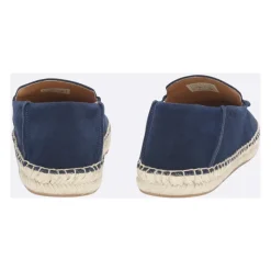 Espadryle ze skóry zamszowej z podeszwą środkową z juty