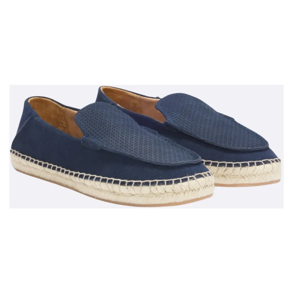 Espadryle ze skóry zamszowej z podeszwą środkową z juty