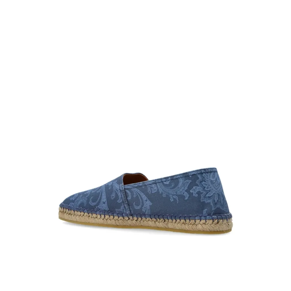 Espadryle z płótna z motywem paisley