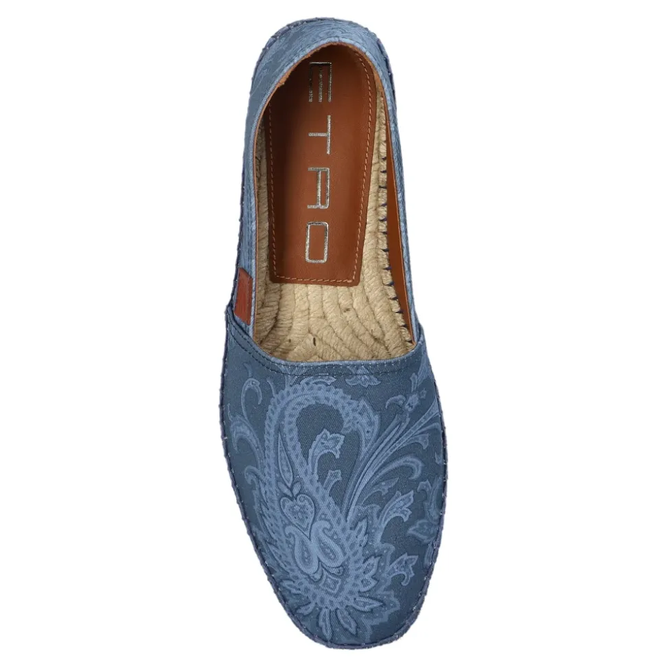 Espadryle z płótna z motywem paisley