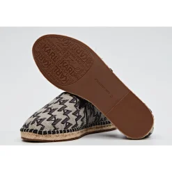 Espadryle z tkaniny w monogram