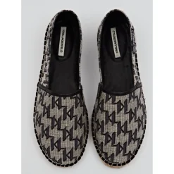 Espadryle z tkaniny w monogram