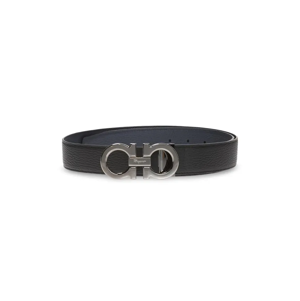Gancini Reversible Leather Belt