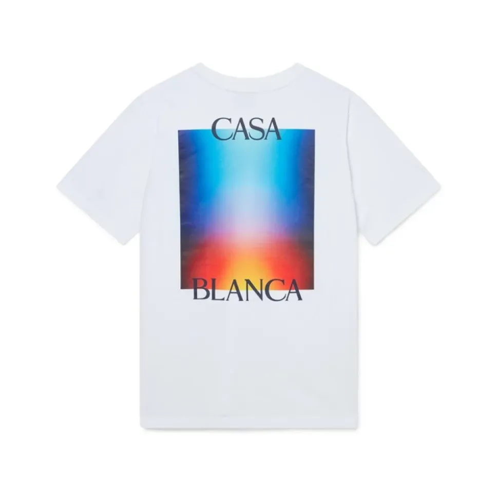 Gradient Casa Logo T-Shirt Biały