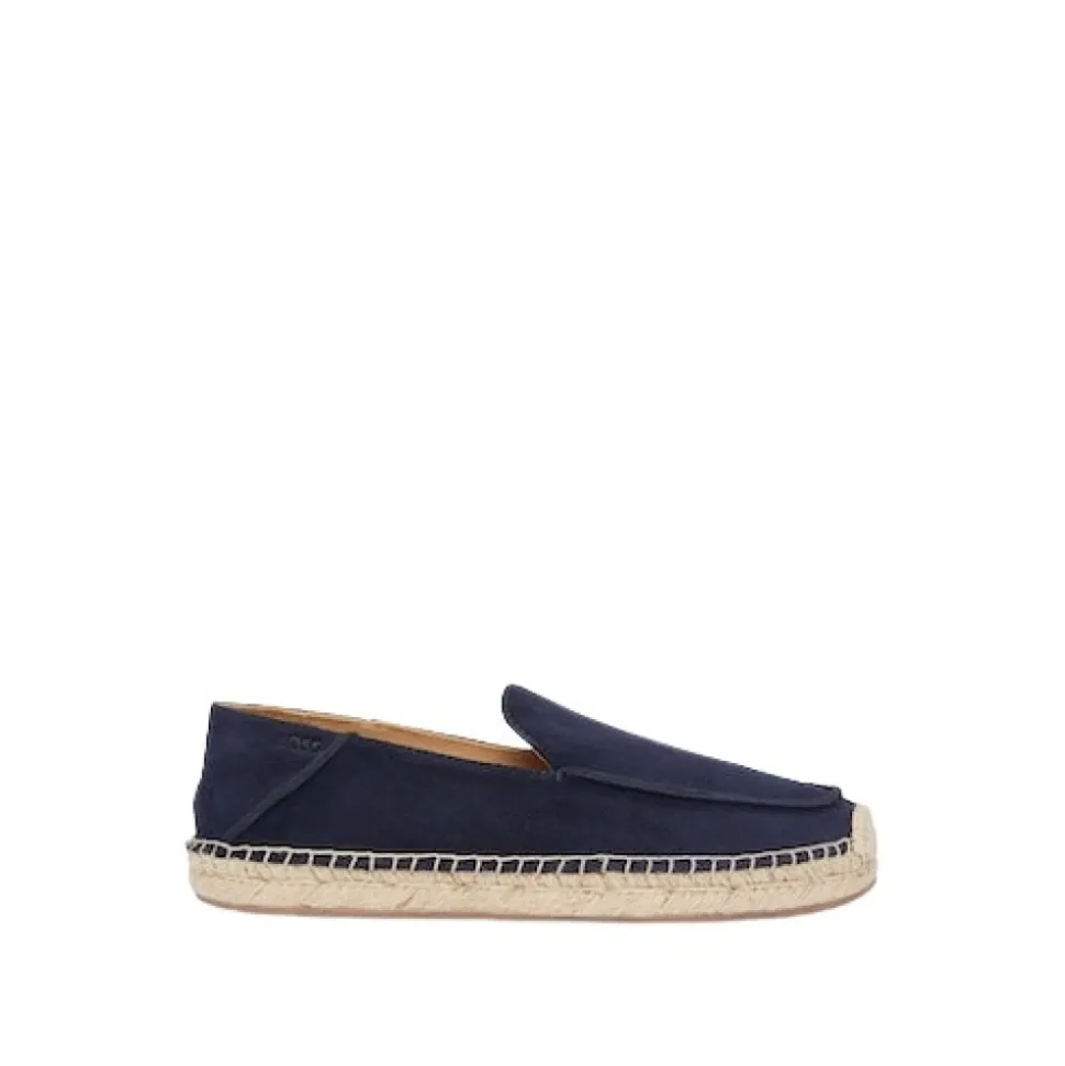 Granatowe wsuwane buty