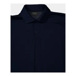 Granatowy Polo z Bawełny