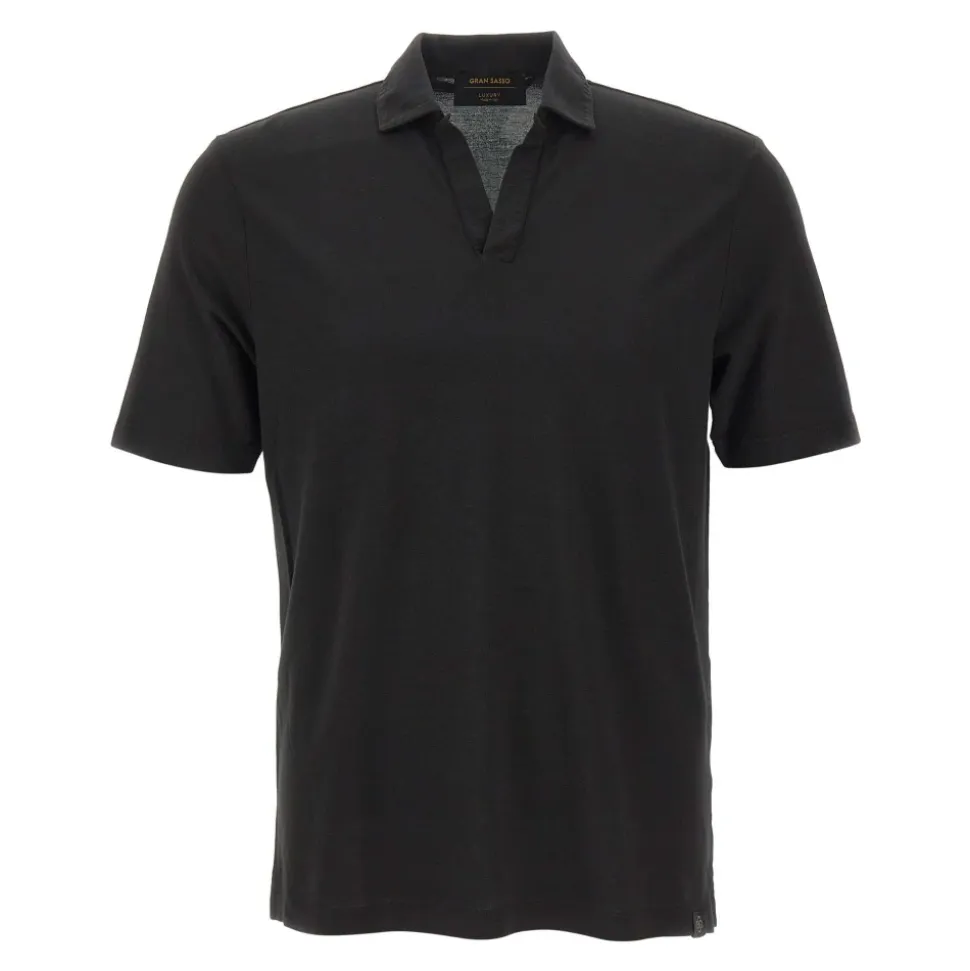 GRAN SASSO T-shirty i Polo CZARNY