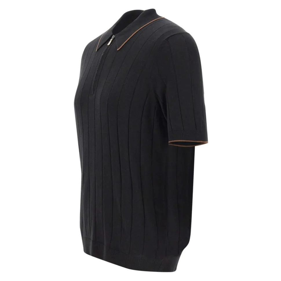 GRAN SASSO T-shirty i Polo CZARNY