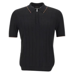 GRAN SASSO T-shirty i Polo CZARNY