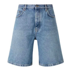 Half Arrow Denim Shorts