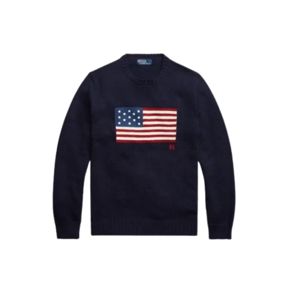 Ikoniczny Sweter z Amerykańską Flagą