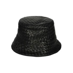 Intrecciato Leather Bucket Hat