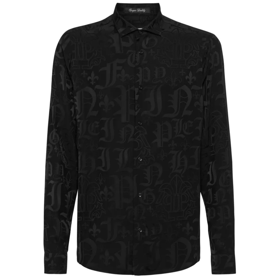 Jacquard Shirt Sugar Daddy Cut LS Monogram