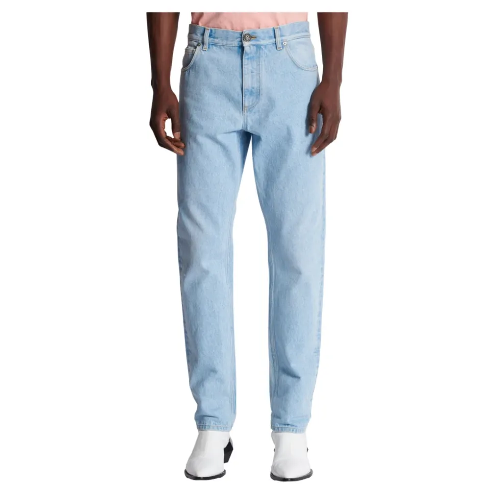 Jasnoniebieskie regular-fit jeansy dżinsowe