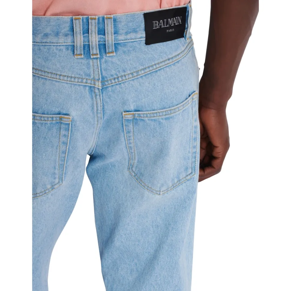 Jasnoniebieskie regular-fit jeansy dżinsowe