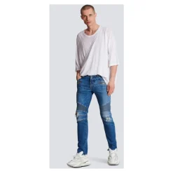 Jeansy slim-fit z bawełny