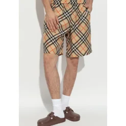 Jedwabne szorty w kratę Vintage Check