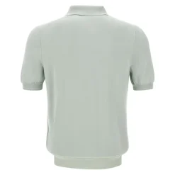Jedwabno-bawełniana koszulka polo