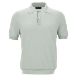Jedwabno-bawełniana koszulka polo