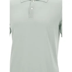 Jedwabno-bawełniana koszulka polo