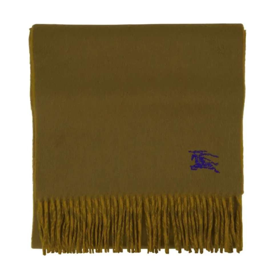 Jedwabny Szal z Wełny - Khaki Kaszmir