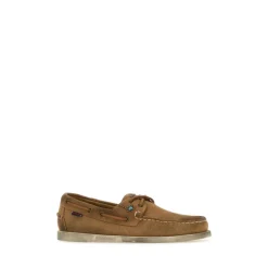 Karmelowe Loafersy zamszowe