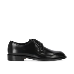Klasyczne Buty Derby z Czarną Skórą