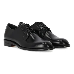 Klasyczne Buty Derby z Czarną Skórą