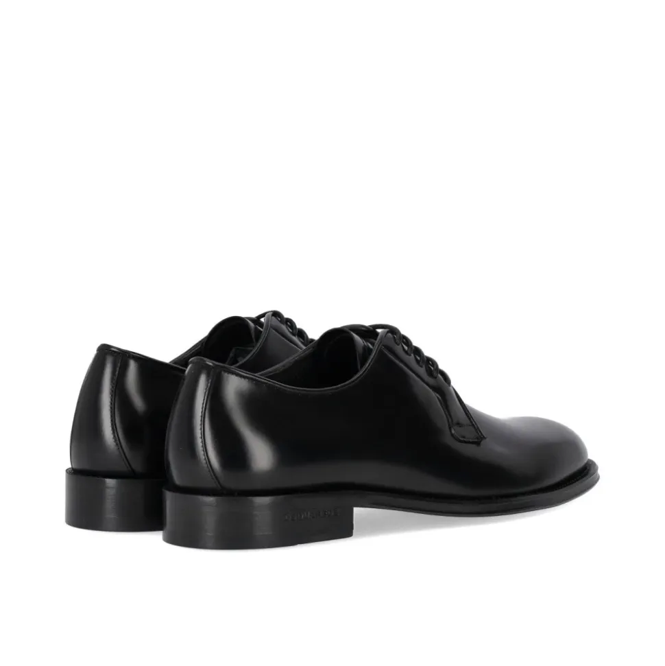 Klasyczne Buty Derby z Czarną Skórą