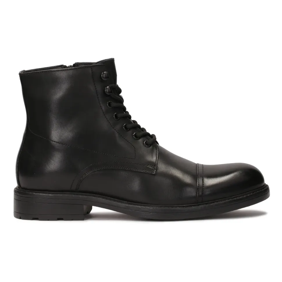 Klasyczne czarne buty męskie w stylu casual