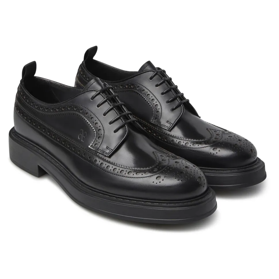 Klasyczne Czarne Buty Skórzane Oxford