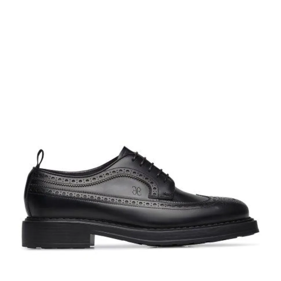 Klasyczne Czarne Buty Skórzane Oxford