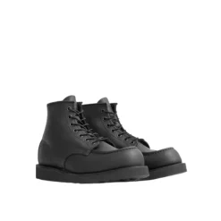 Klasyczne skórzane buty typu Moc, czarne